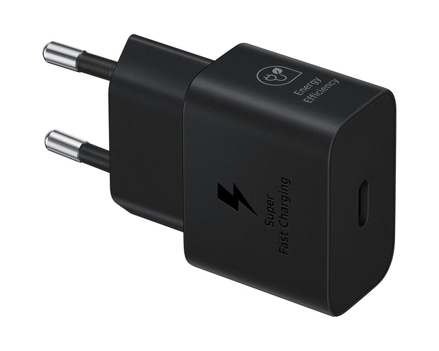 Samsung EP-T2510EBE - Adaptateur Secteur USB Type C (25W, Fast Charge, Noir) - Original, Bulk