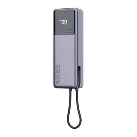 Batería externa Xiaomi 165 W Power Bank 10000 (cable integrado) gris