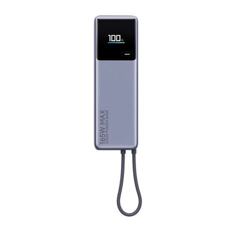 Batería externa Xiaomi 165 W Power Bank 10000 (cable integrado) gris