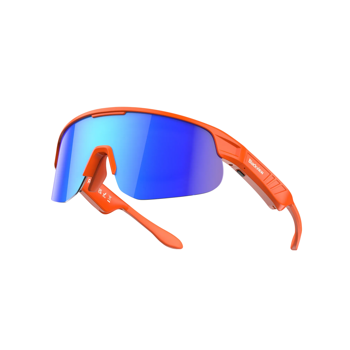 Blackview D3 (sportbril - gepolariseerd UV400 - bellen - AI-spraakassistent - blauw) oranje
